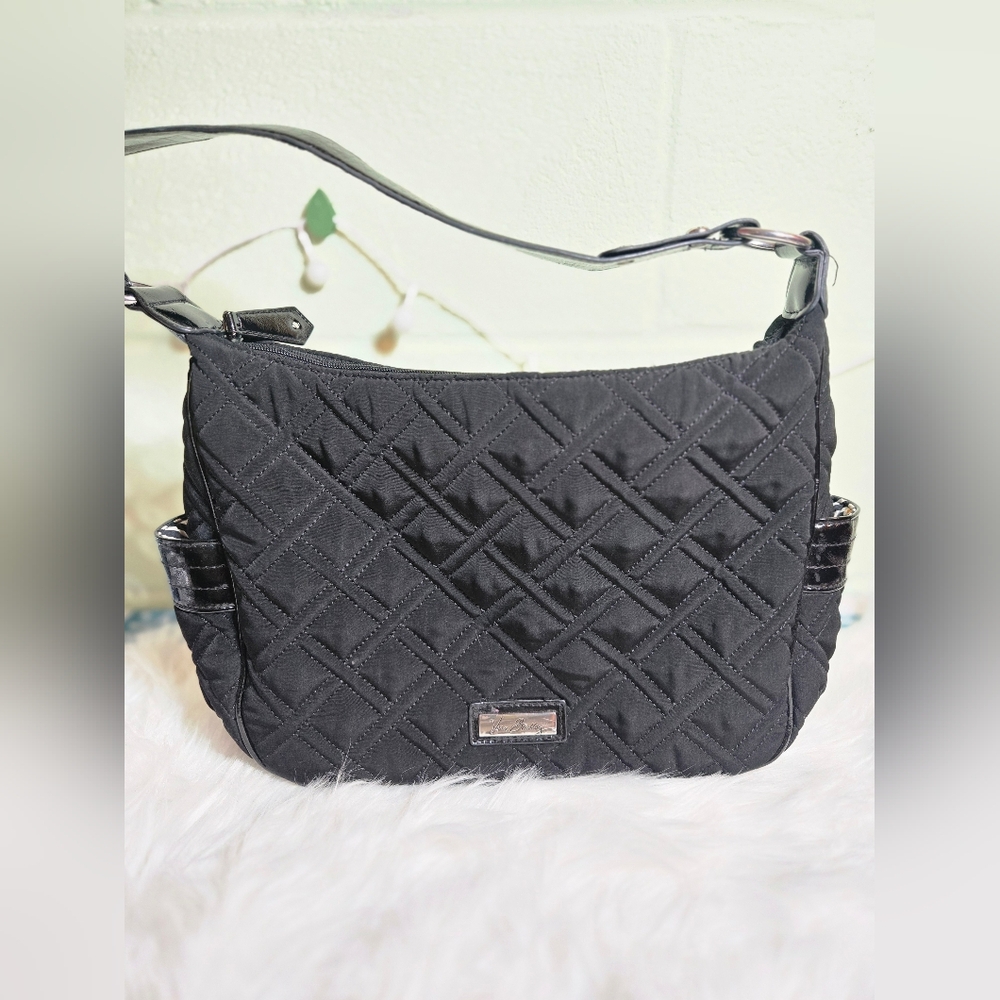 Vera Bradley Black Quilted Shoulder Bag